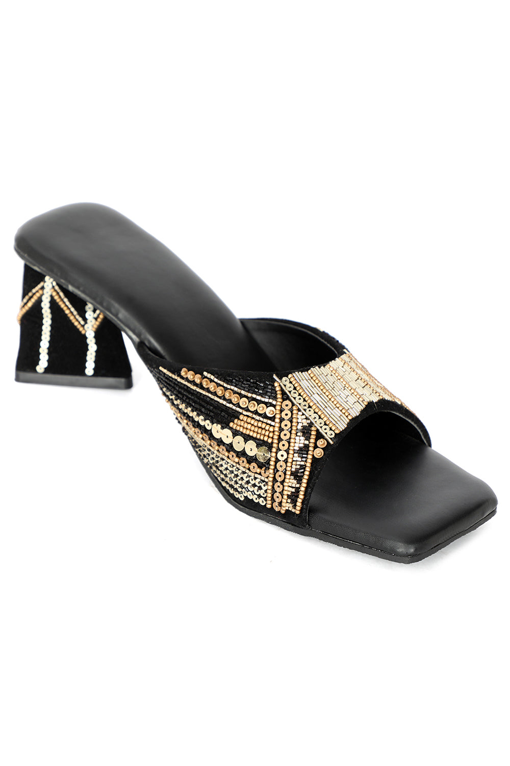 NR By Nidhi Rathi Embellished Block Heels