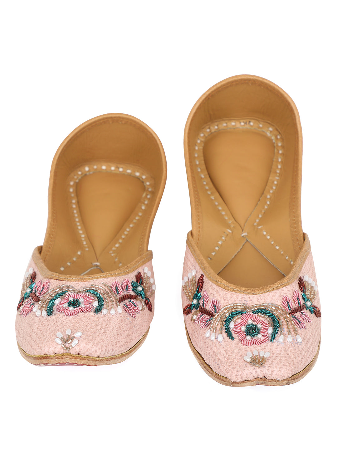 NR By Nidhi Rathi Embellished Square Toe Ethnic Mojaris