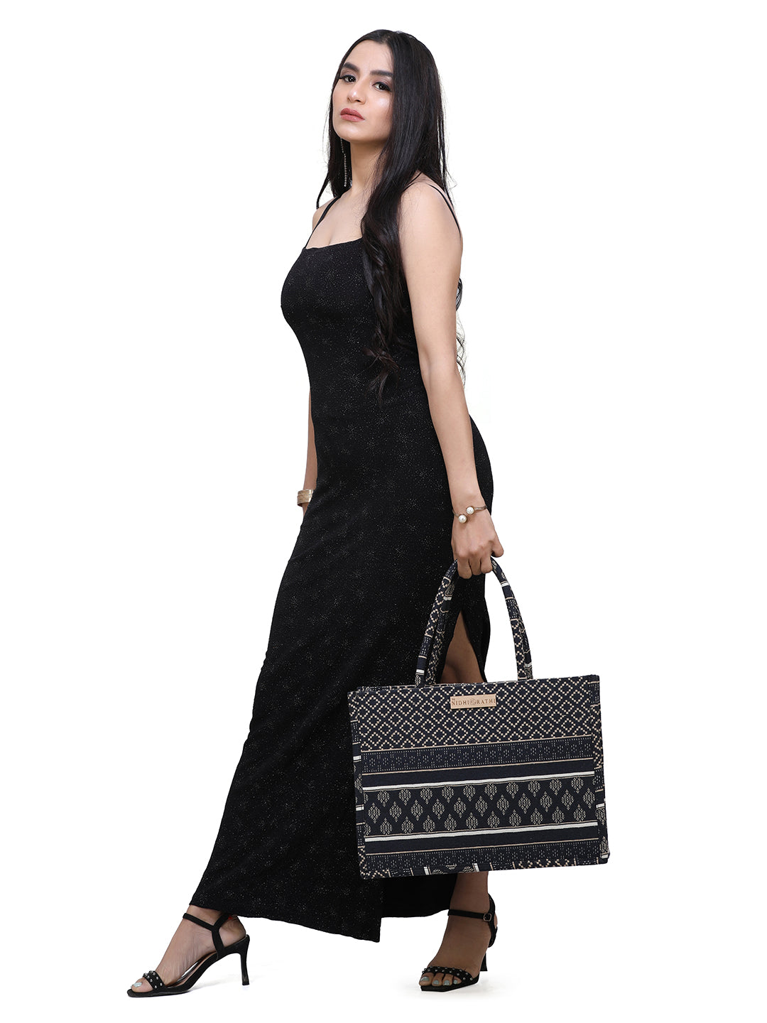 NR By Nidhi Rathi Printed Structured Handheld Bag