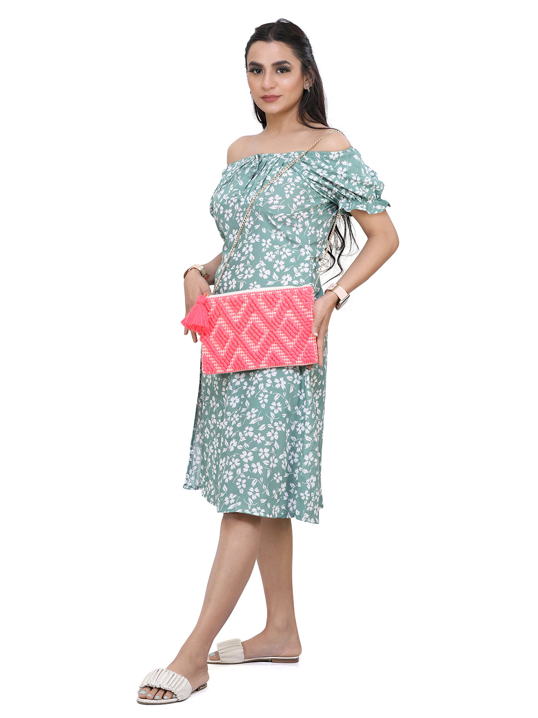 Women Embroidered Fabric Sling Bag