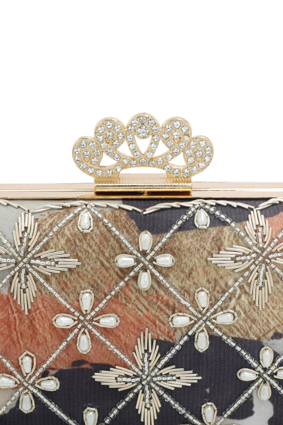 NR By Nidhi Rathi Embellished Box Clutch