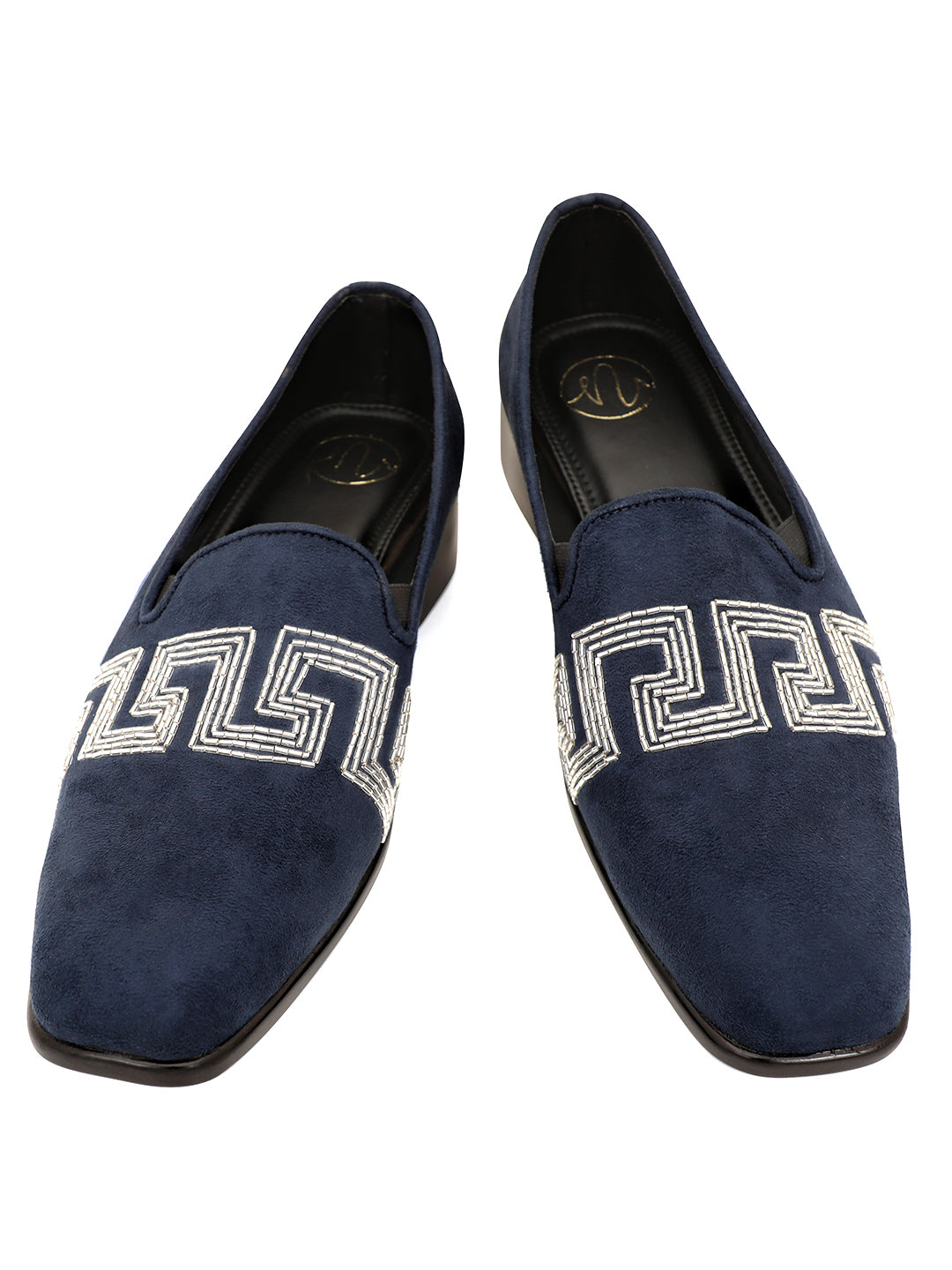 Embellished Memory Foam Lightweight Suede Loafers