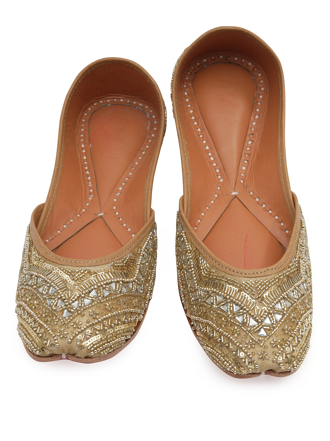 NR By Nidhi Rathi Women embroidered Mojaris Flats