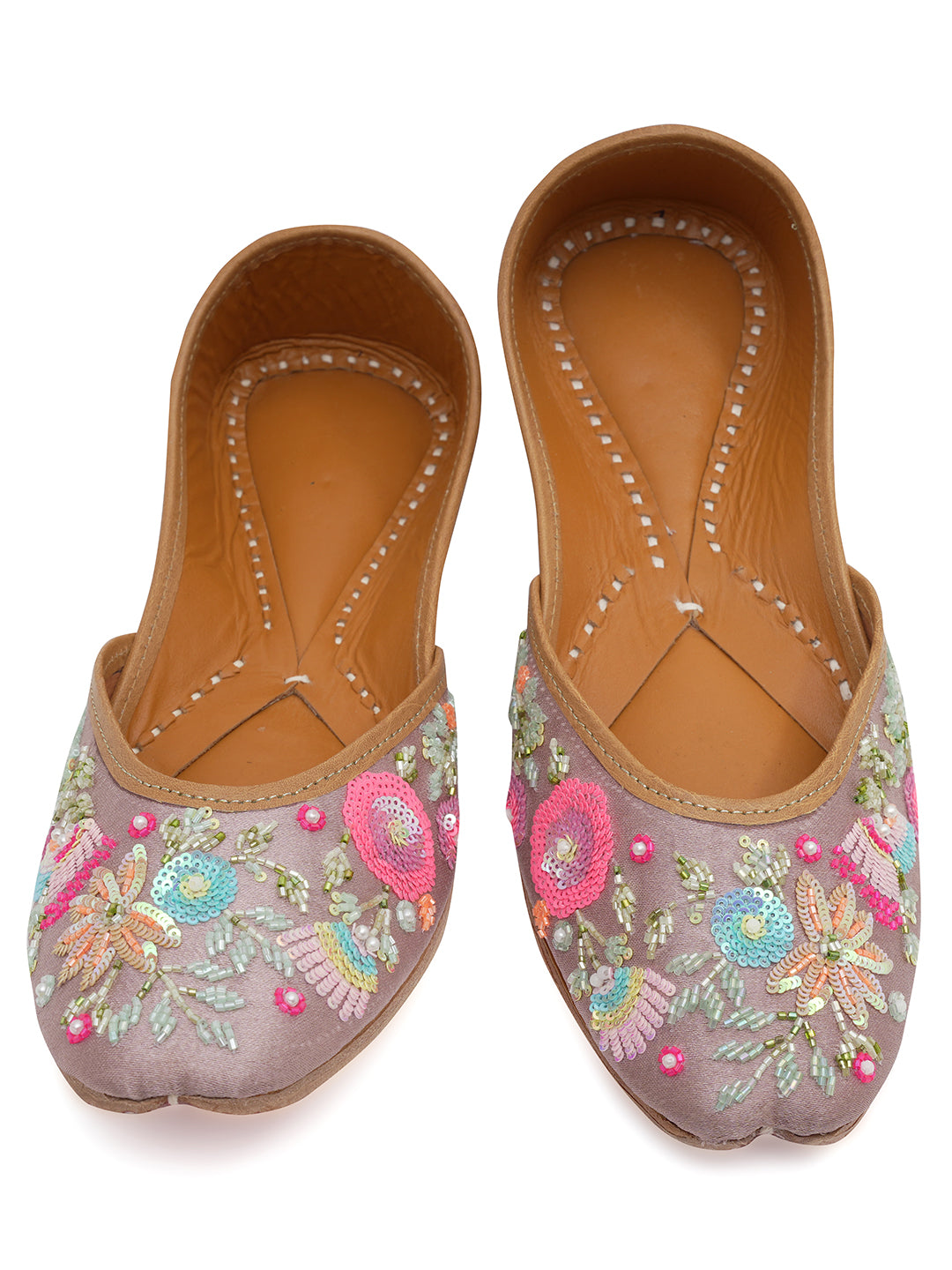 NR By Nidhi Rathi Women embroidered Mojaris Flats