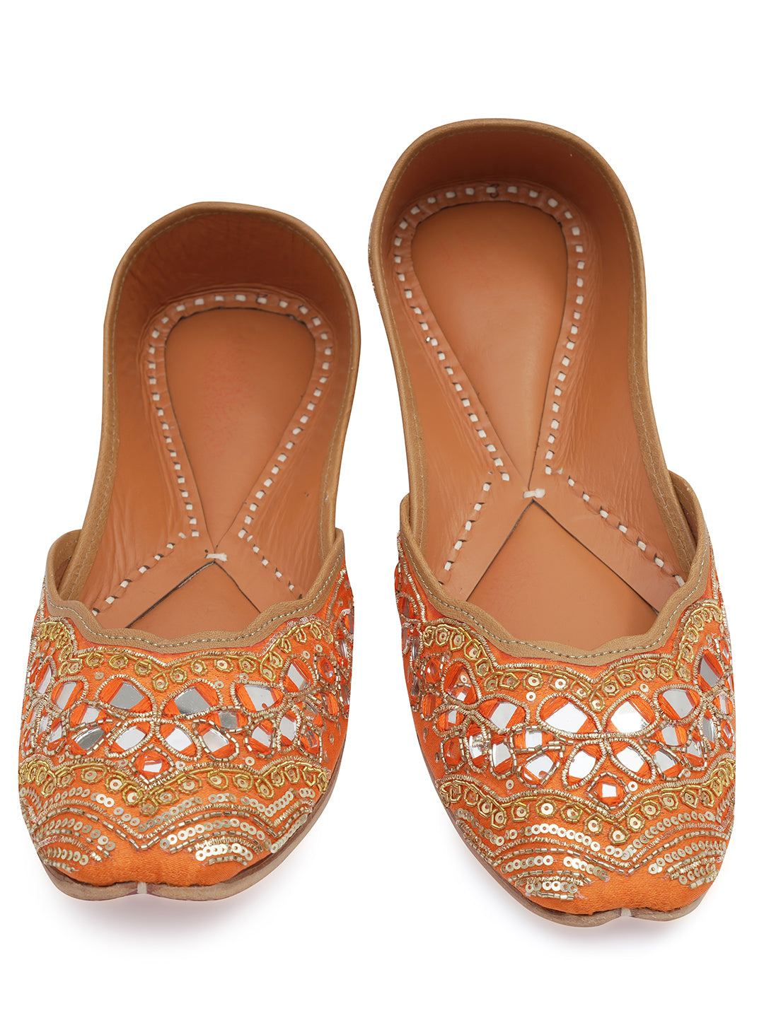 NR By Nidhi Rathi Women embroidered Mojaris Flats