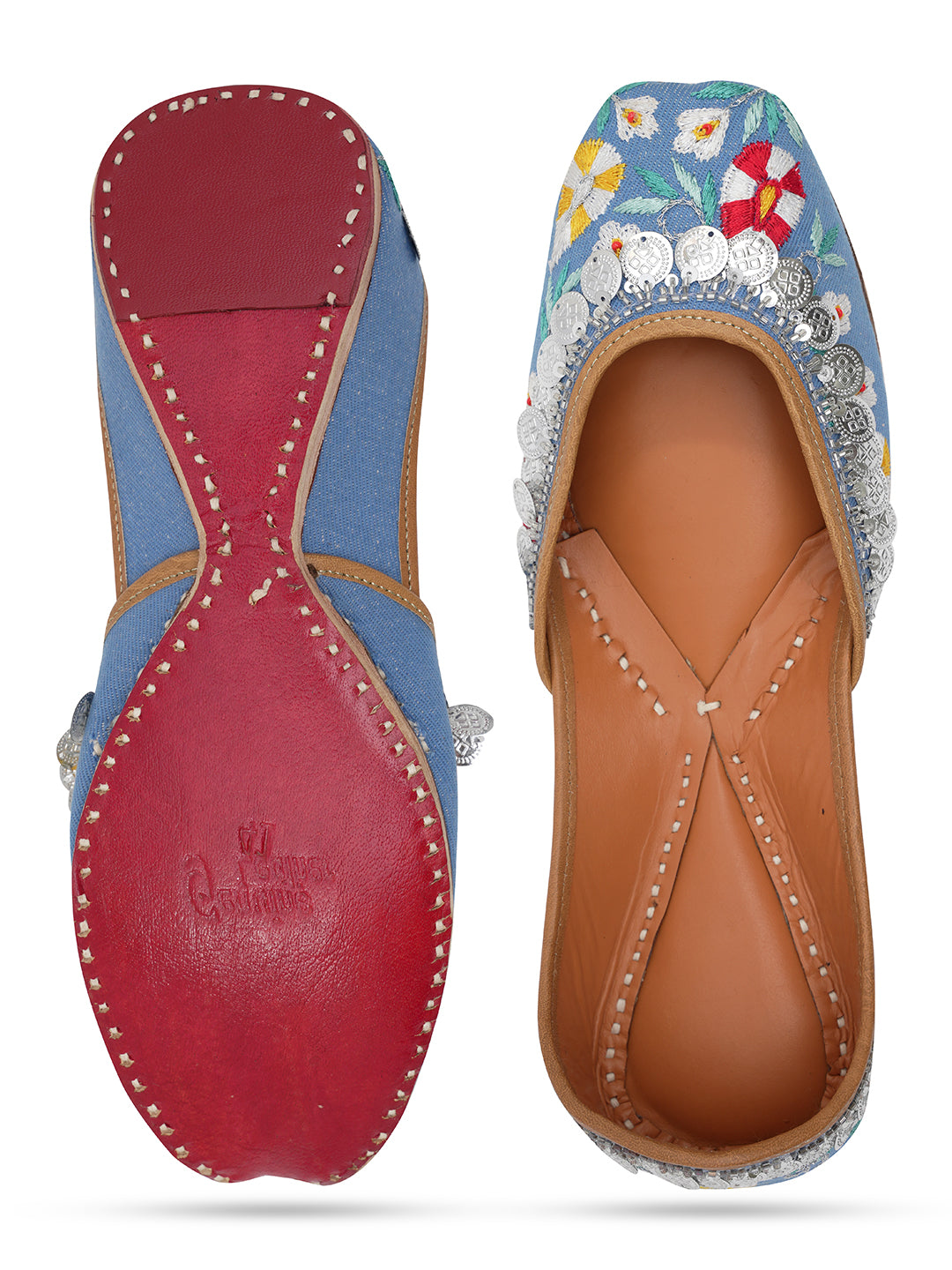 NR By Nidhi Rathi Women embroidered Mojaris Flats