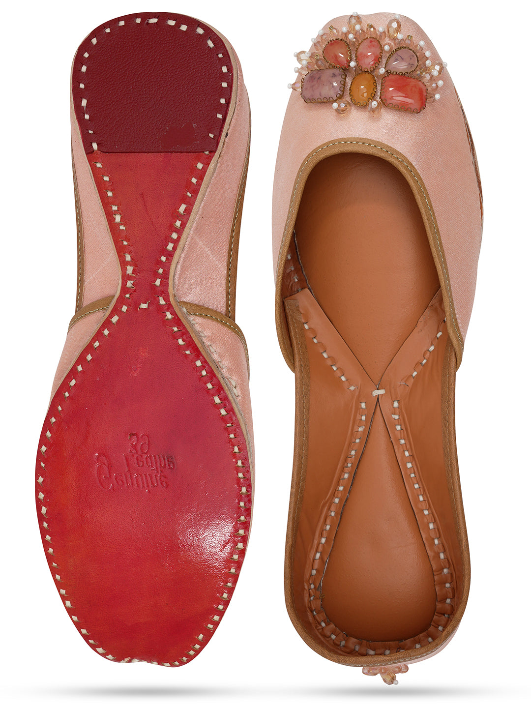 NR By Nidhi Rathi Women embroidered Mojaris Flats