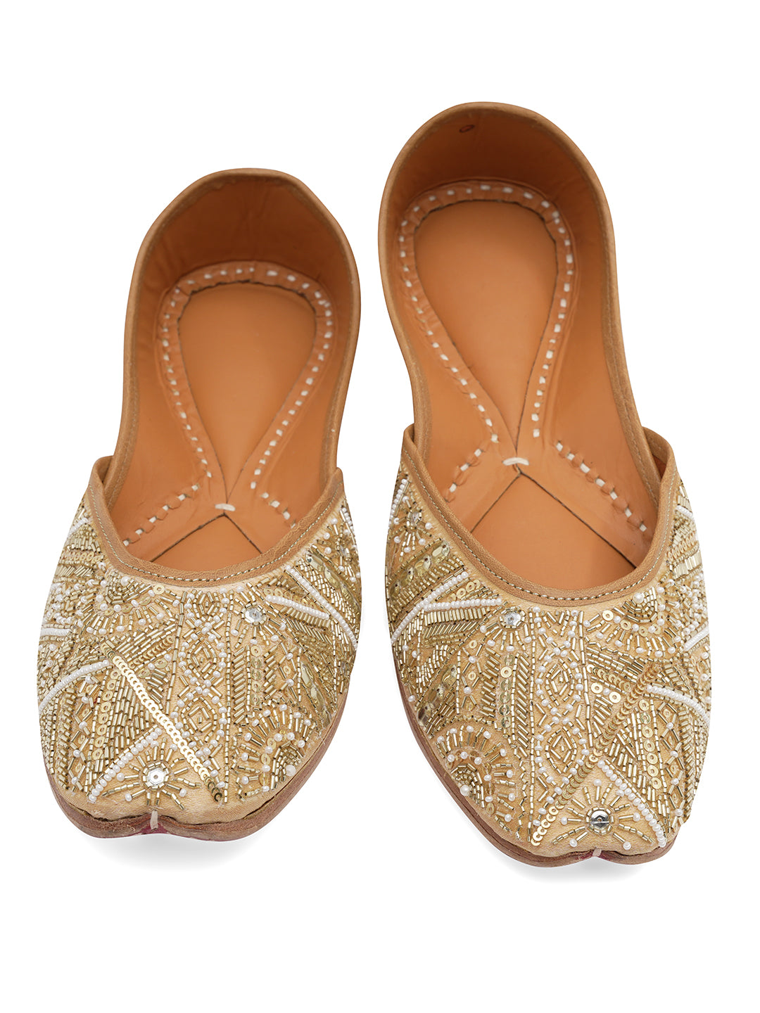 NR By Nidhi Rathi Women embroidered Mojaris Flats