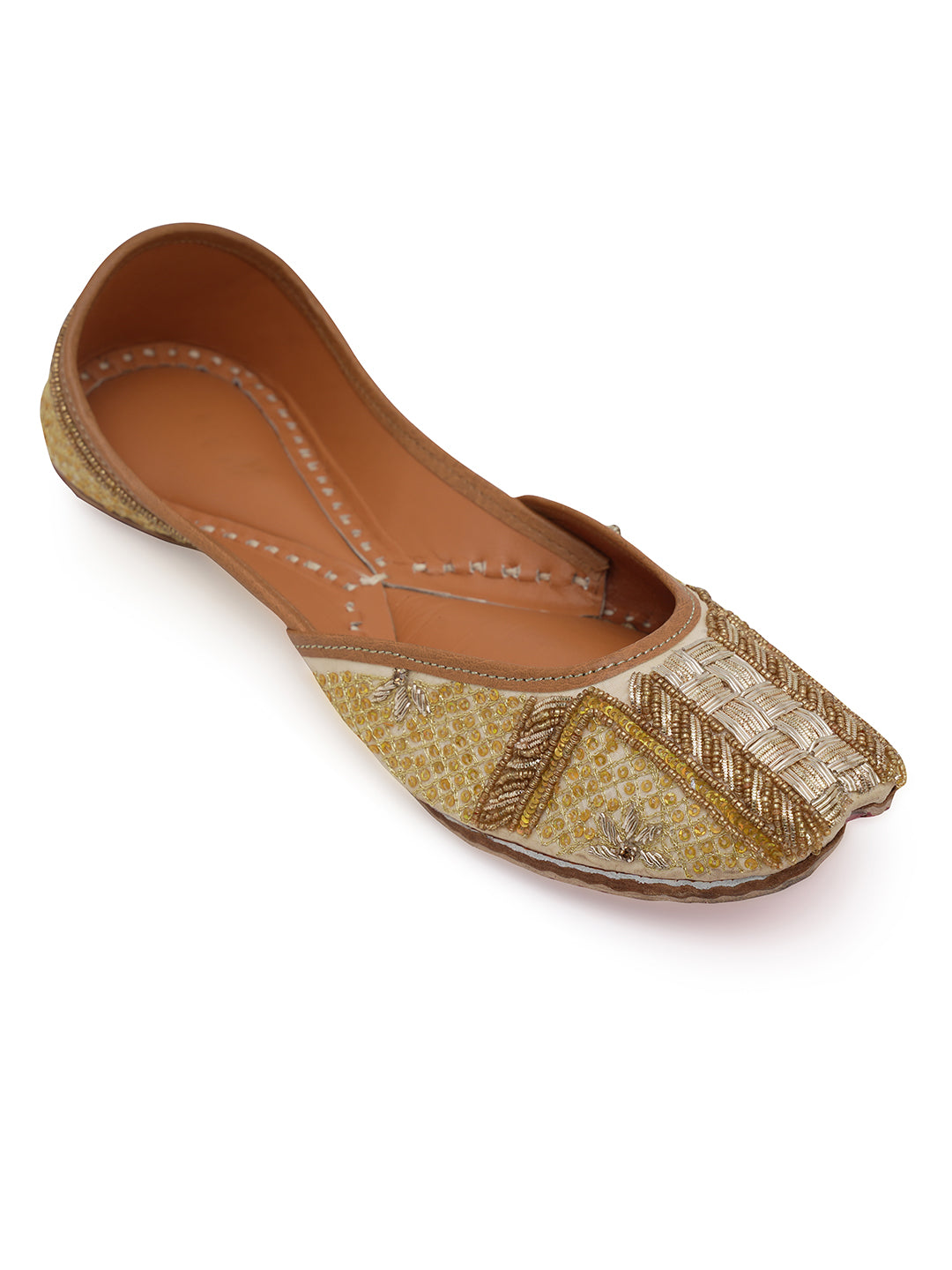 NR By Nidhi Rathi Women embroidered Mojaris Flats