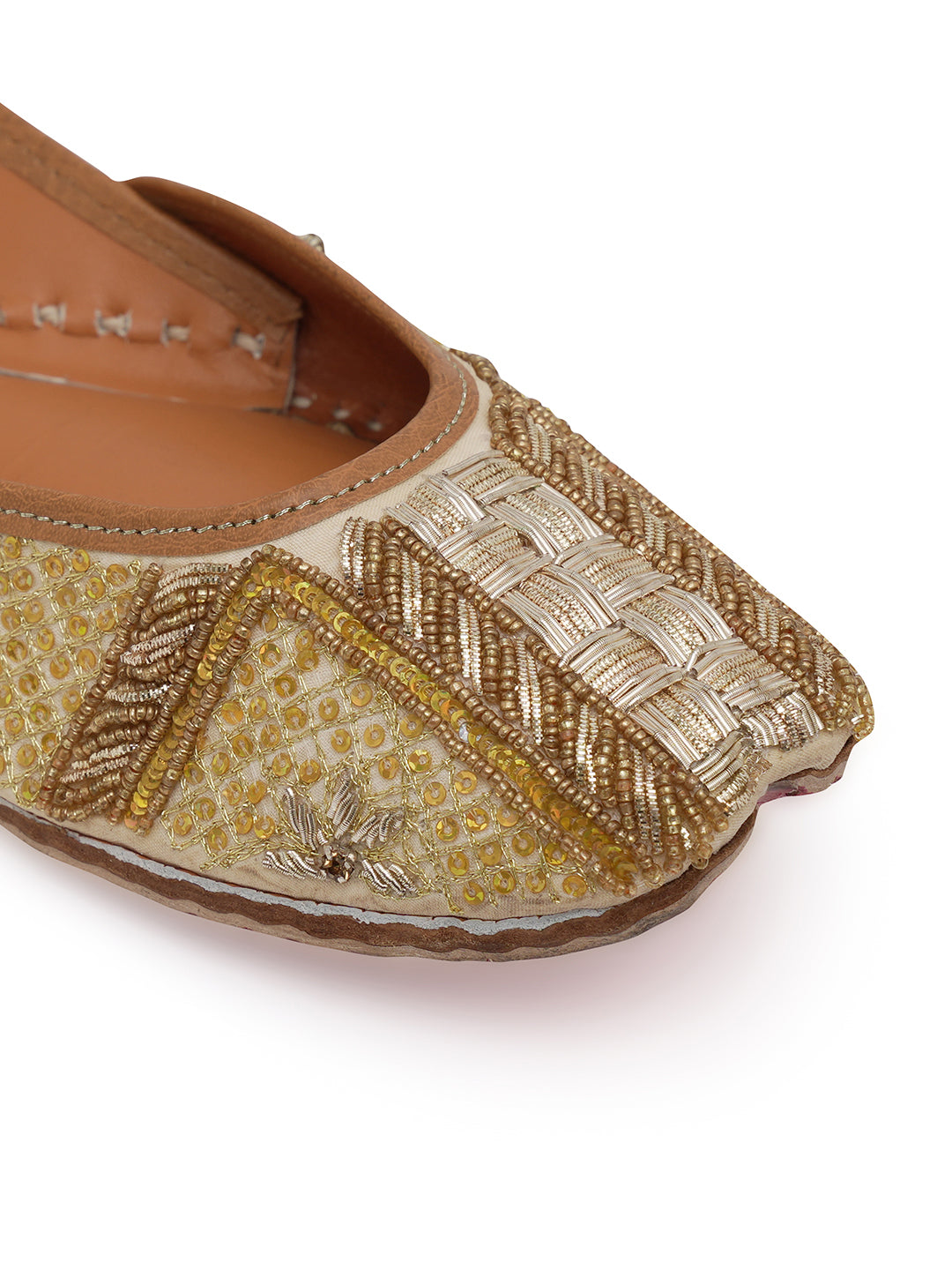 NR By Nidhi Rathi Women embroidered Mojaris Flats