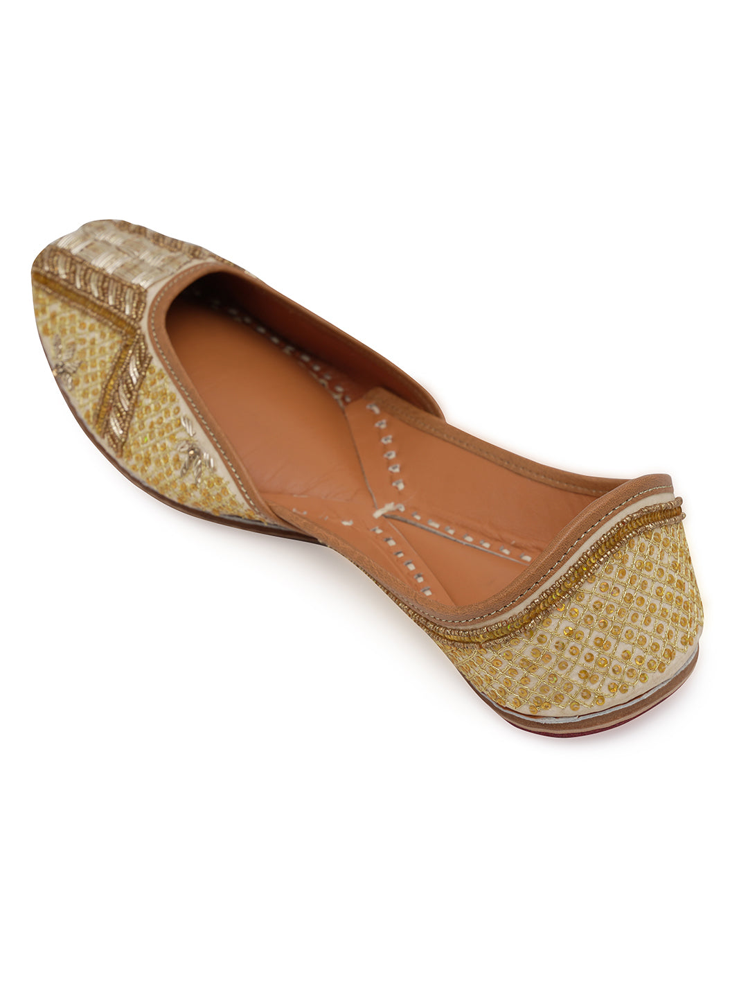 NR By Nidhi Rathi Women embroidered Mojaris Flats