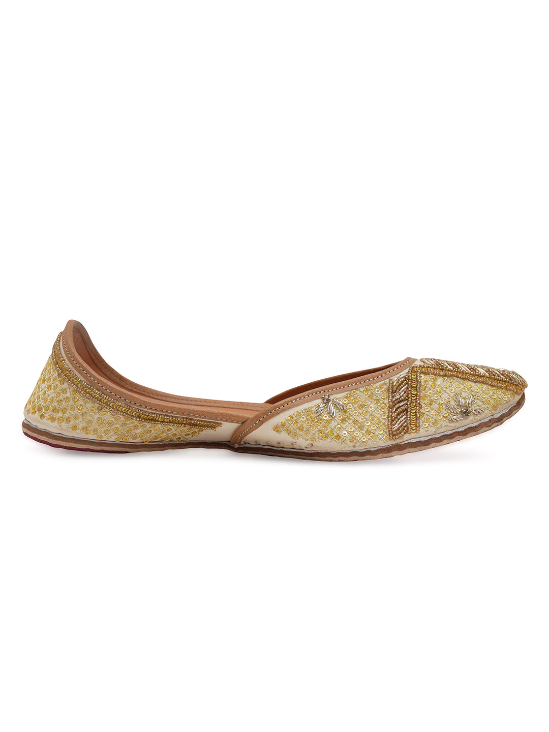 NR By Nidhi Rathi Women embroidered Mojaris Flats