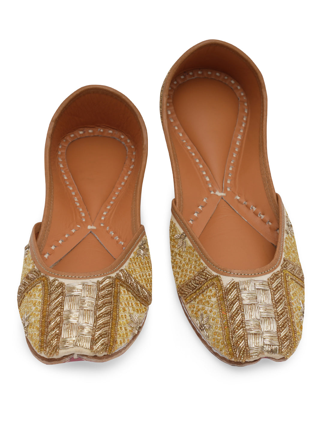 NR By Nidhi Rathi Women embroidered Mojaris Flats