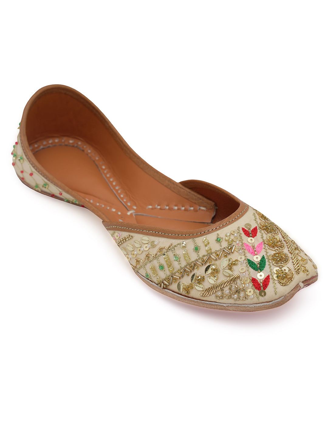 NR By Nidhi Rathi Women embroidered Mojaris Flats