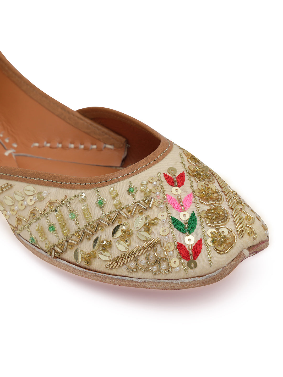 NR By Nidhi Rathi Women embroidered Mojaris Flats