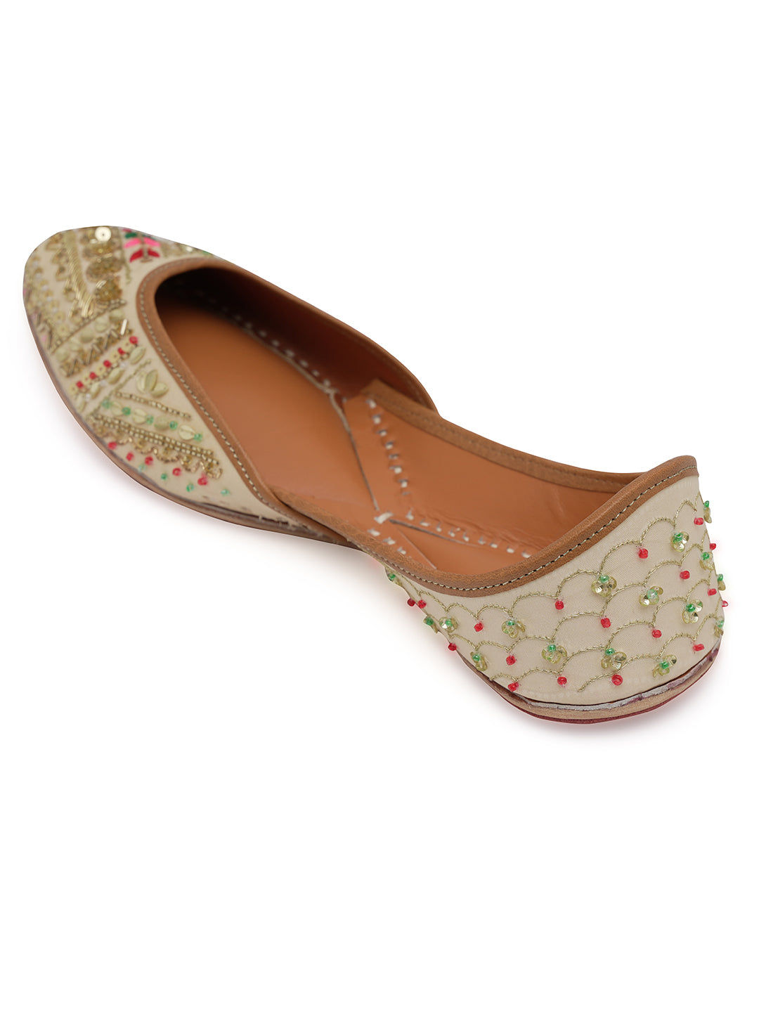 NR By Nidhi Rathi Women embroidered Mojaris Flats