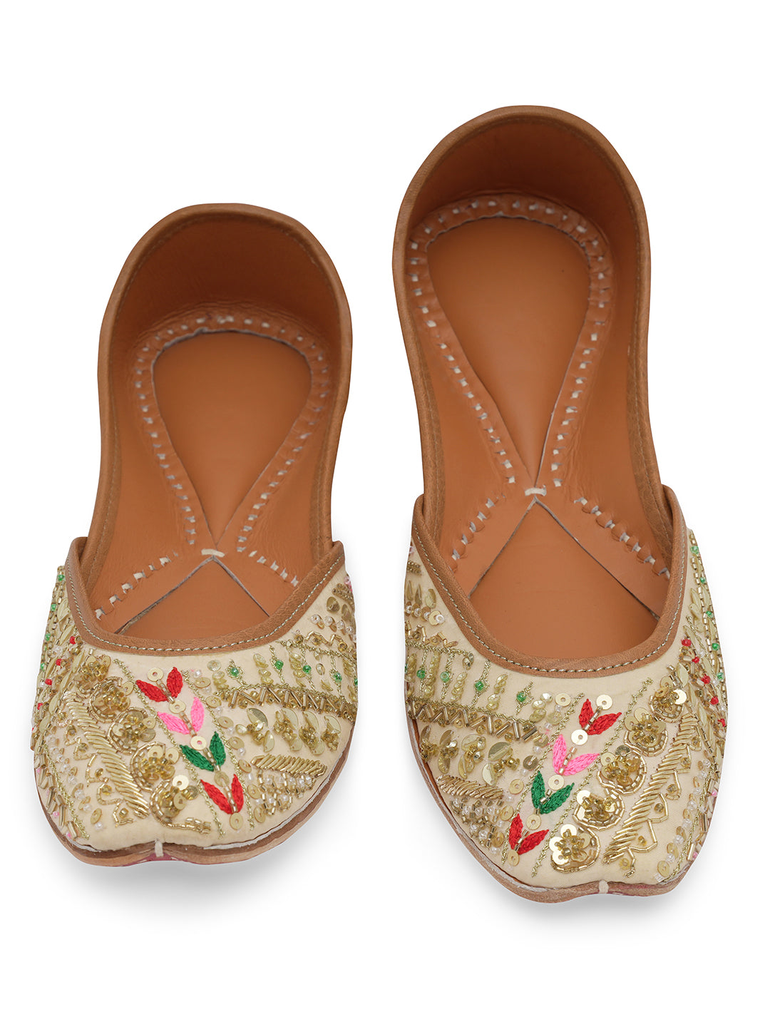 NR By Nidhi Rathi Women embroidered Mojaris Flats