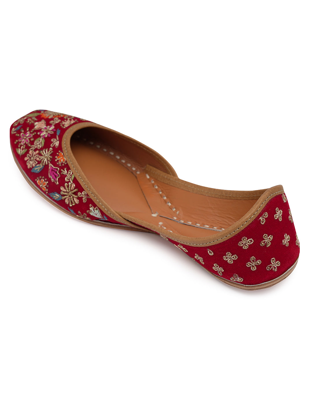 NR By Nidhi Rathi Women embroidered Mojaris Flats