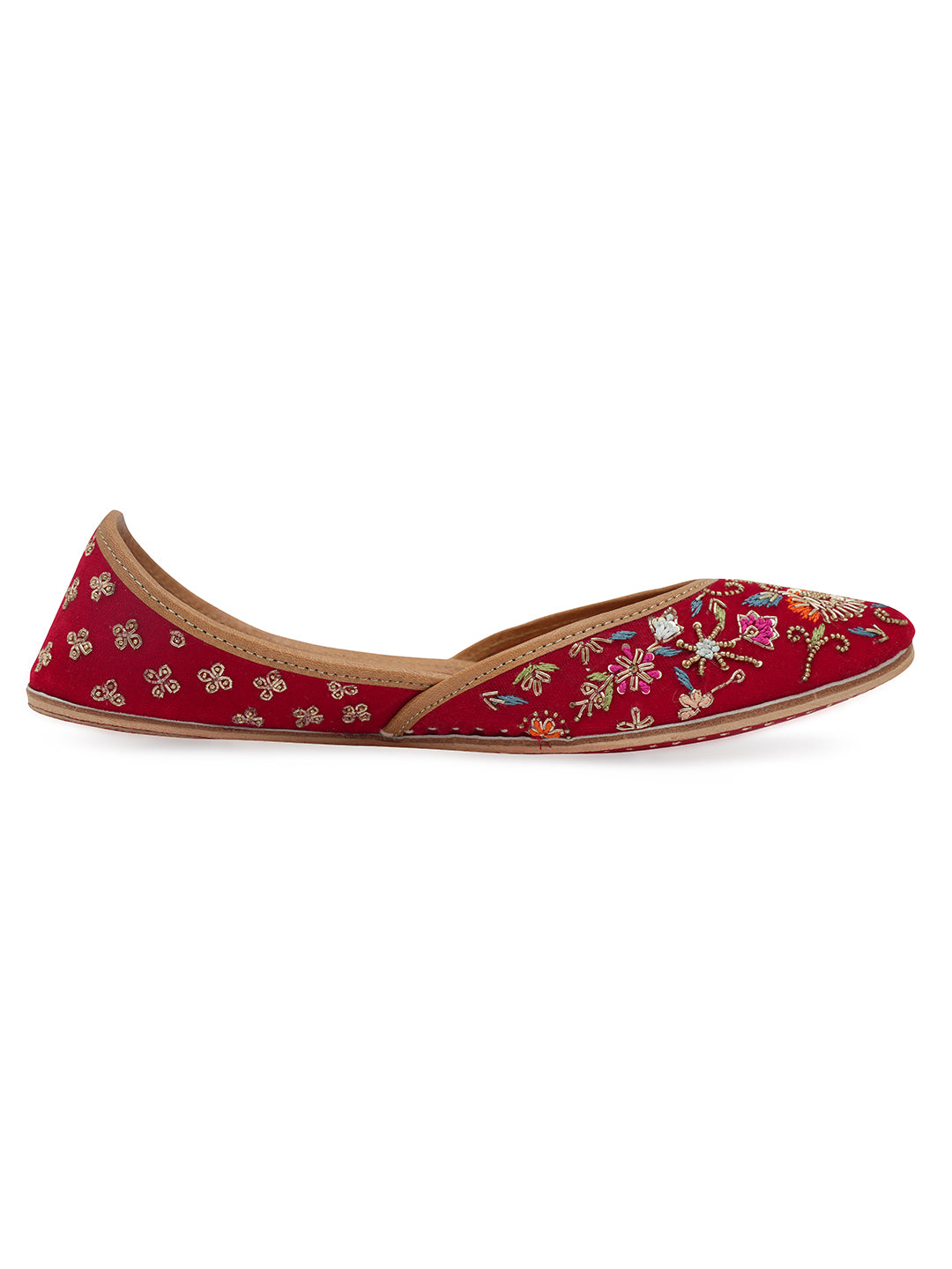 NR By Nidhi Rathi Women embroidered Mojaris Flats