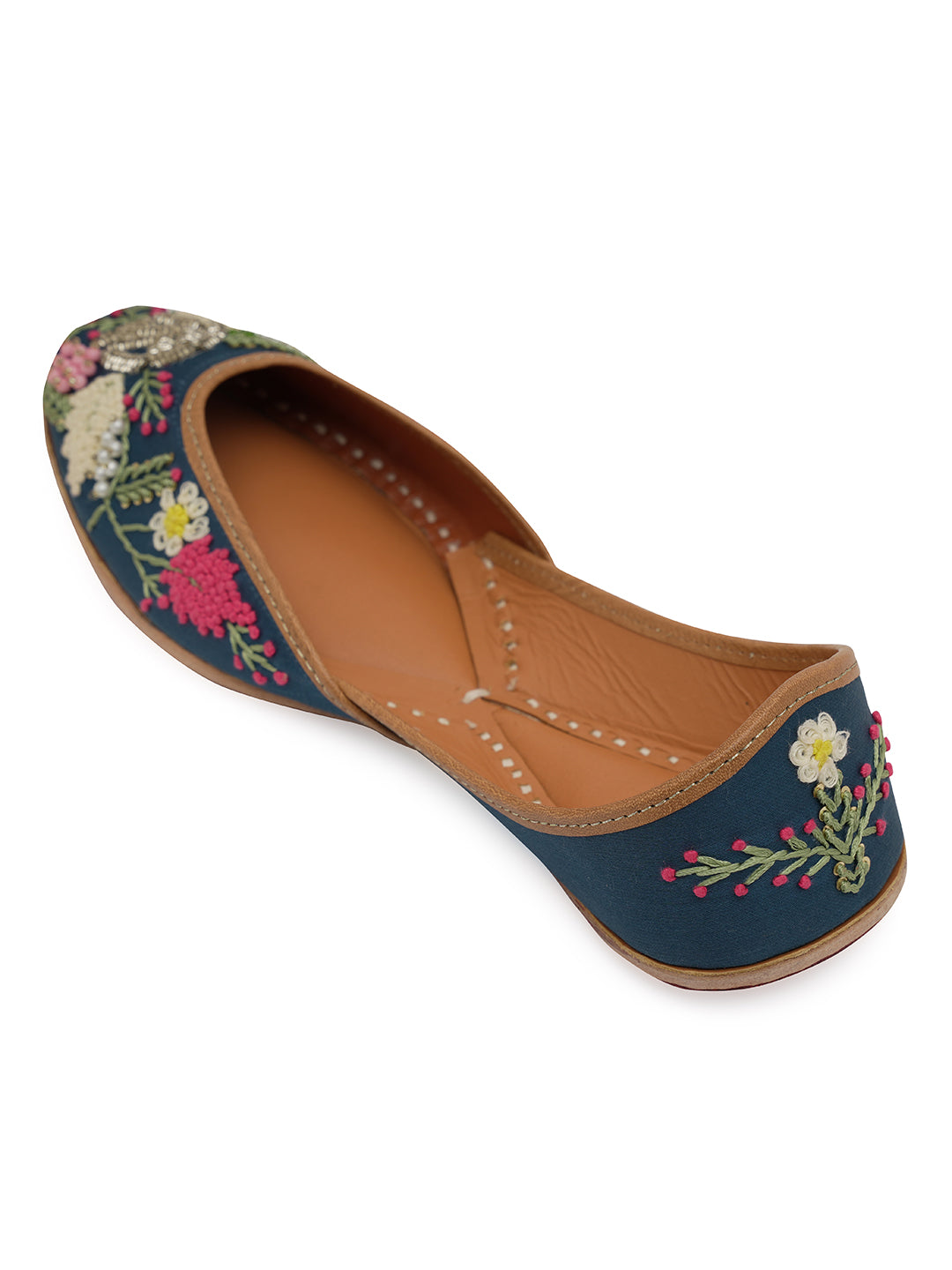 NR By Nidhi Rathi Women embroidered Mojaris Flats