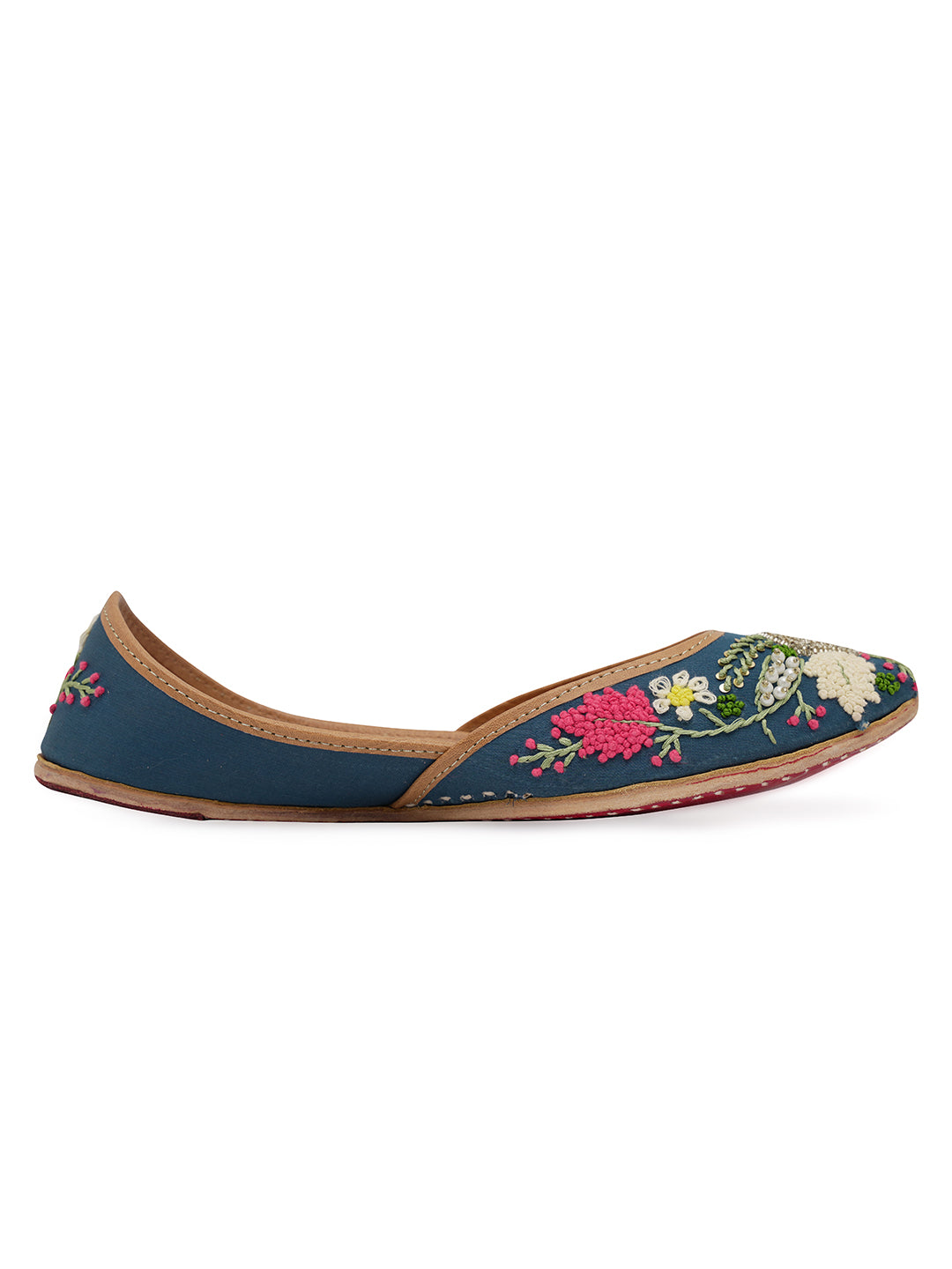 NR By Nidhi Rathi Women embroidered Mojaris Flats