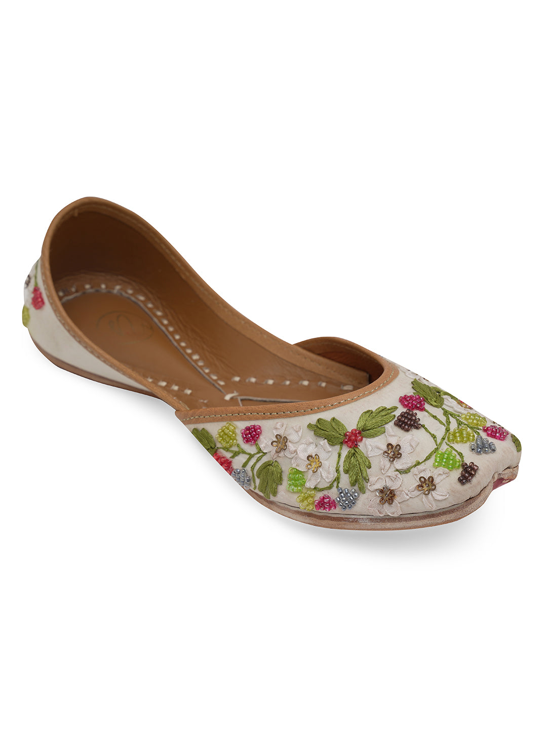 NR By Nidhi Rathi Women embroidered Mojaris Flats