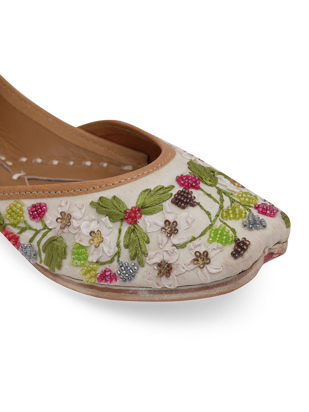 NR By Nidhi Rathi Women embroidered Mojaris Flats