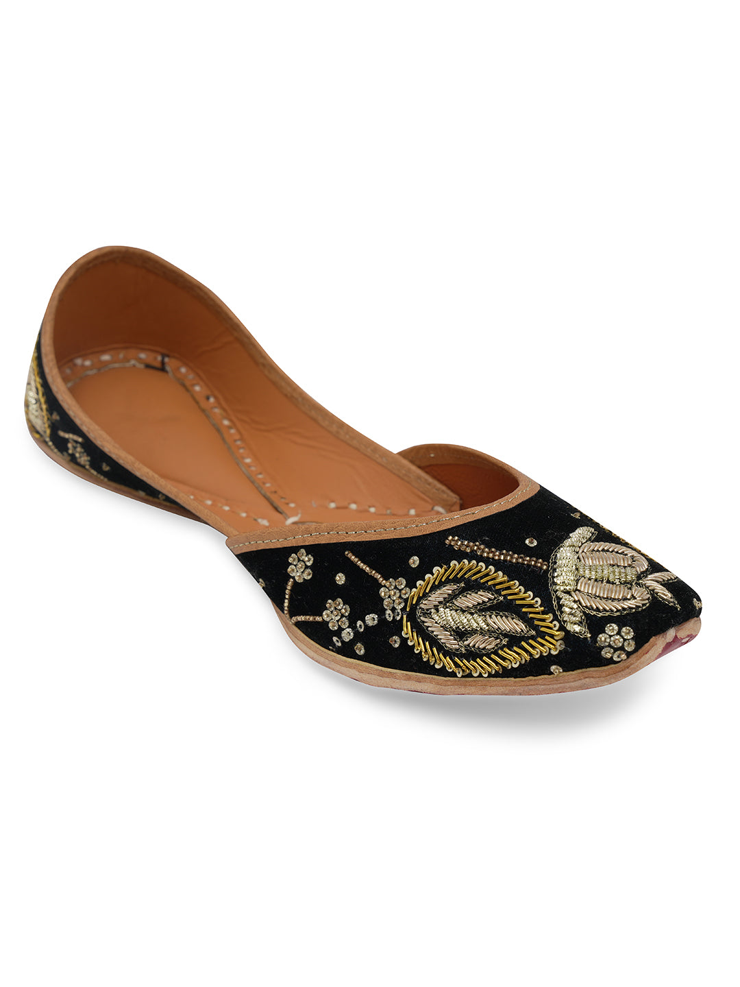 NR By Nidhi Rathi Women embroidered Mojaris Flats