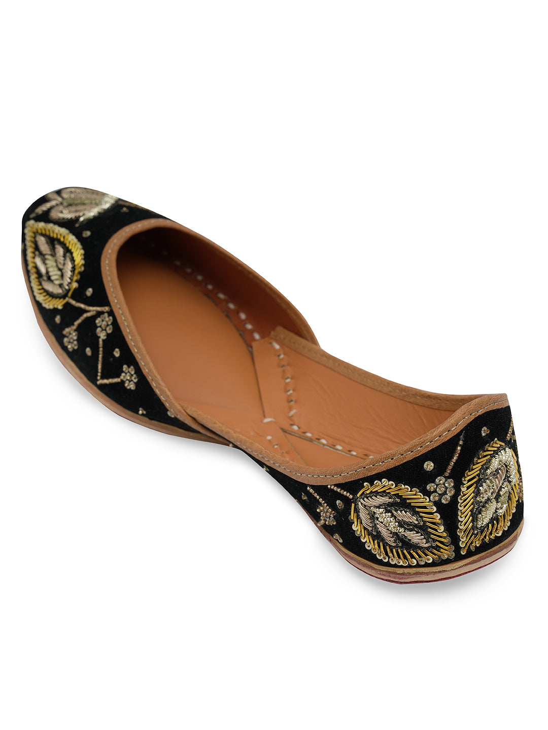 NR By Nidhi Rathi Women embroidered Mojaris Flats