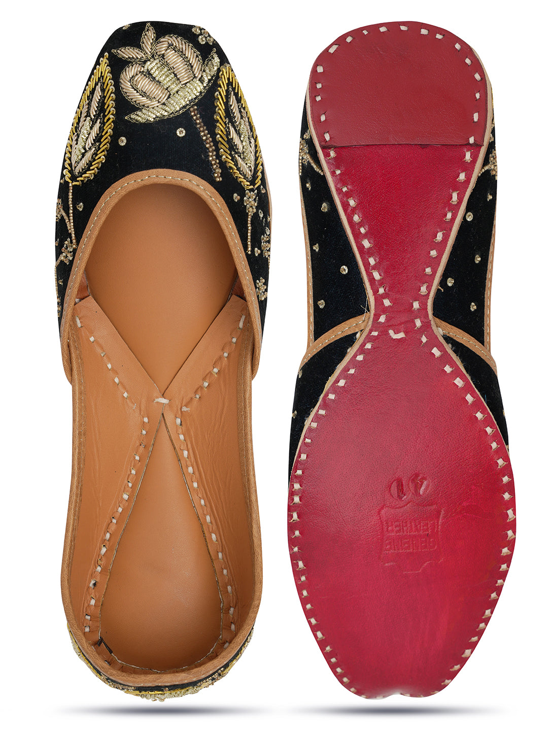 NR By Nidhi Rathi Women embroidered Mojaris Flats