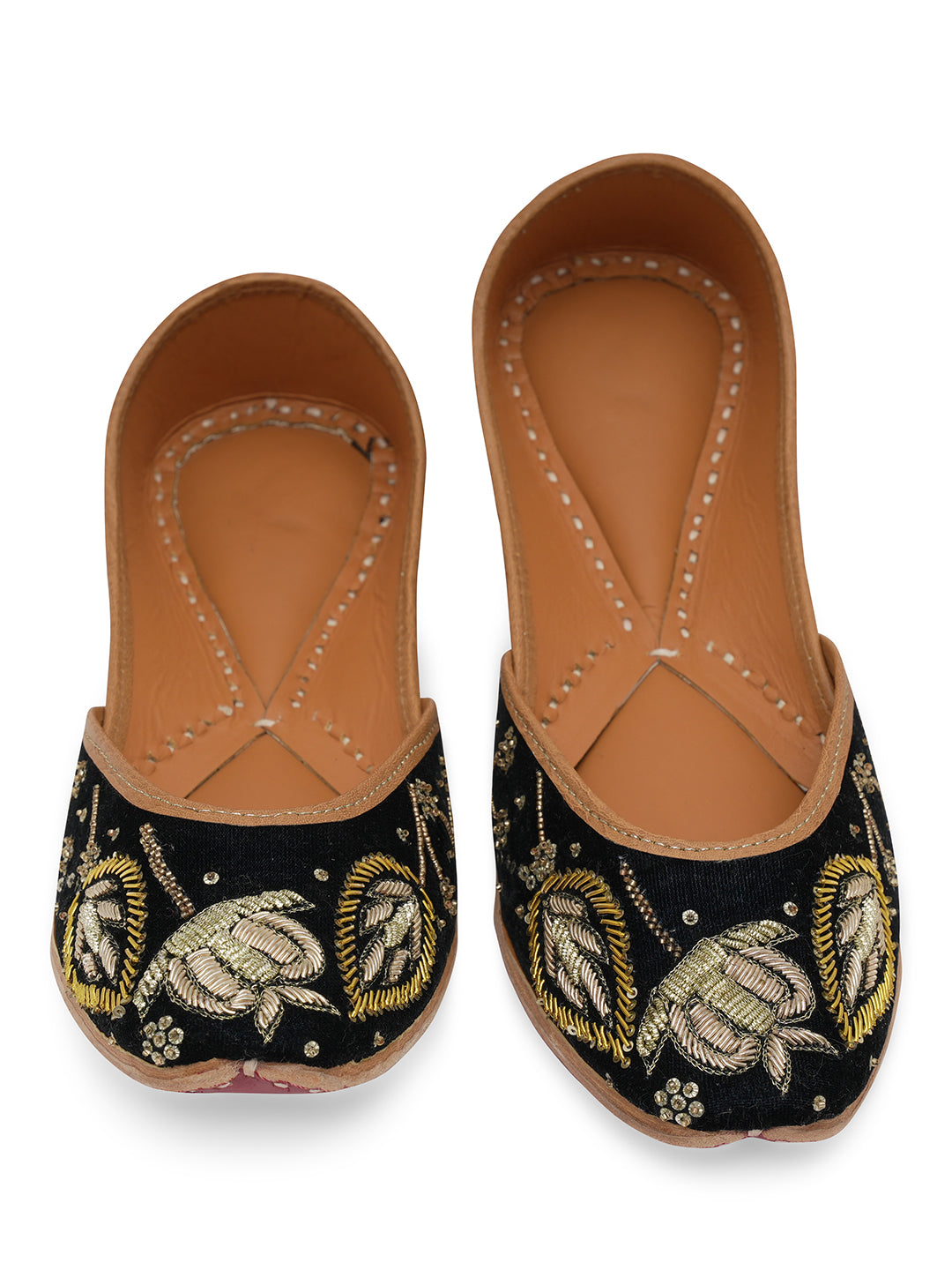 NR By Nidhi Rathi Women embroidered Mojaris Flats