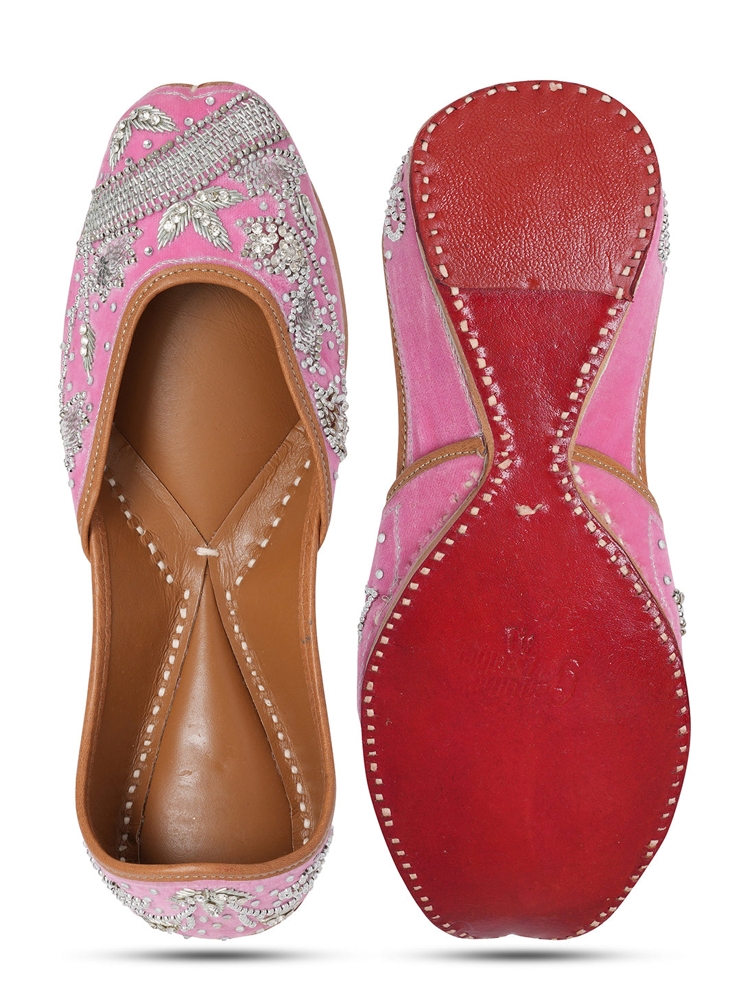 NR By Nidhi Rathi Women Embroidered Mojaris Flats