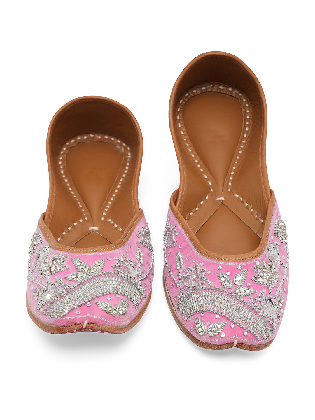 NR By Nidhi Rathi Women Embroidered Mojaris Flats