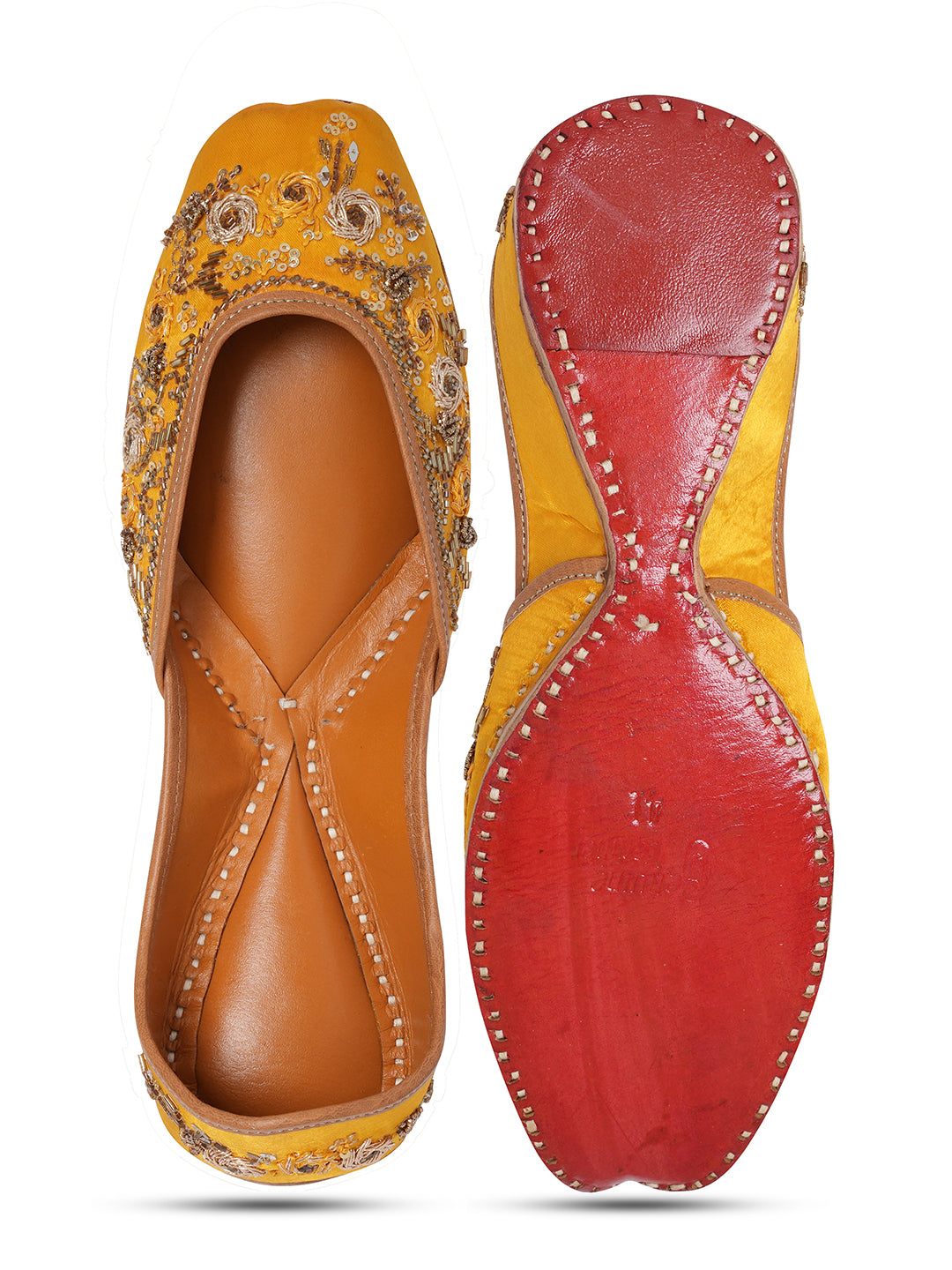 NR By Nidhi Rathi Women Embroidered Mojaris Flats