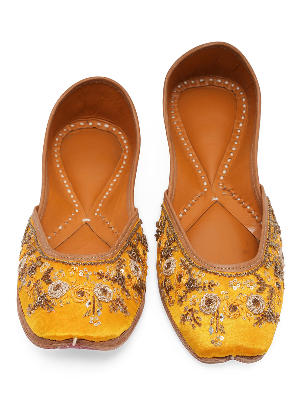 NR By Nidhi Rathi Women Embroidered Mojaris Flats