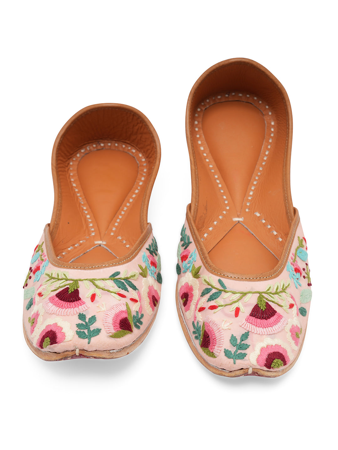 NR By Nidhi Rathi Women Embroidered Mojaris Flats