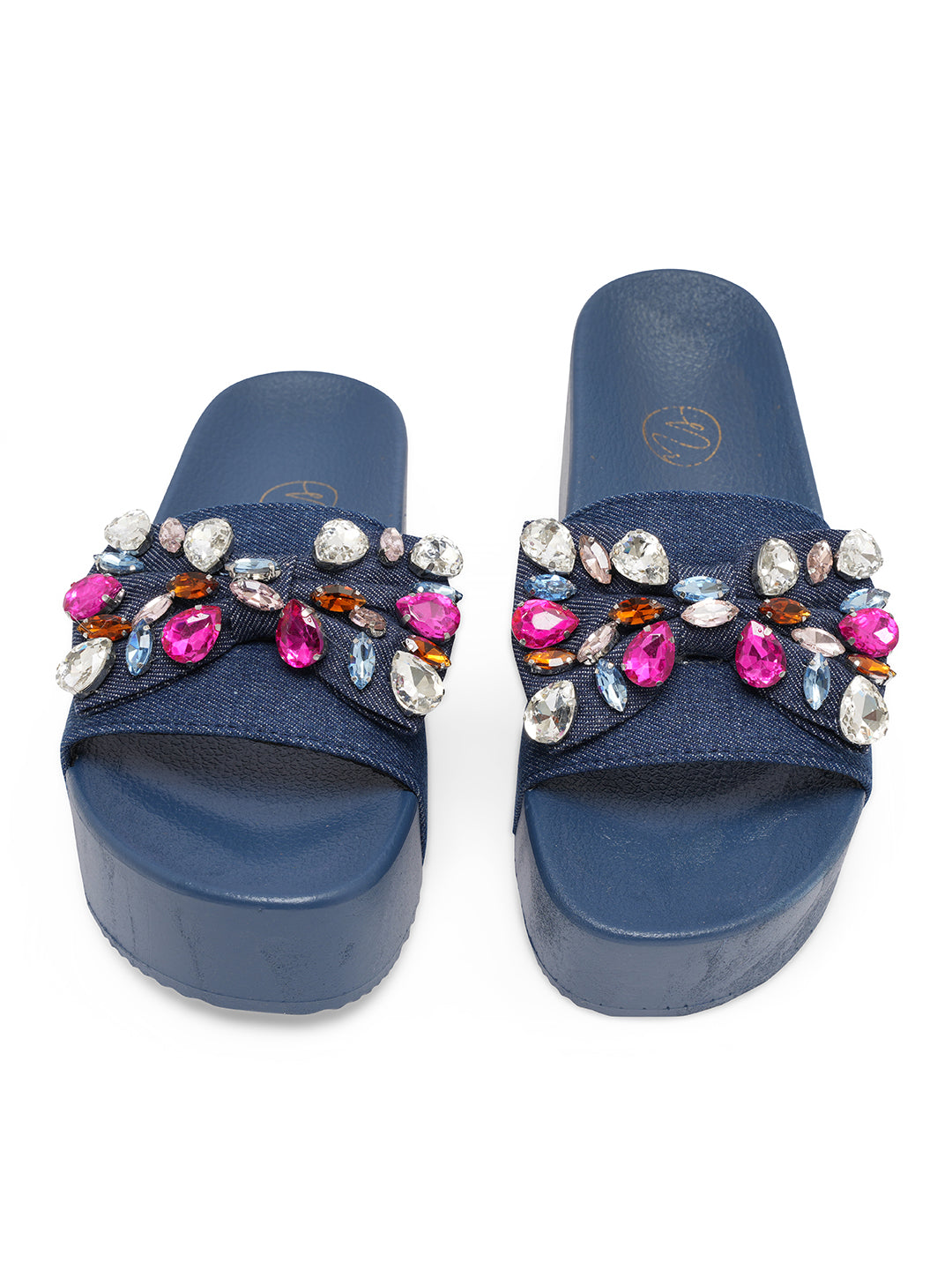 Trinket Navy Blue Wedges