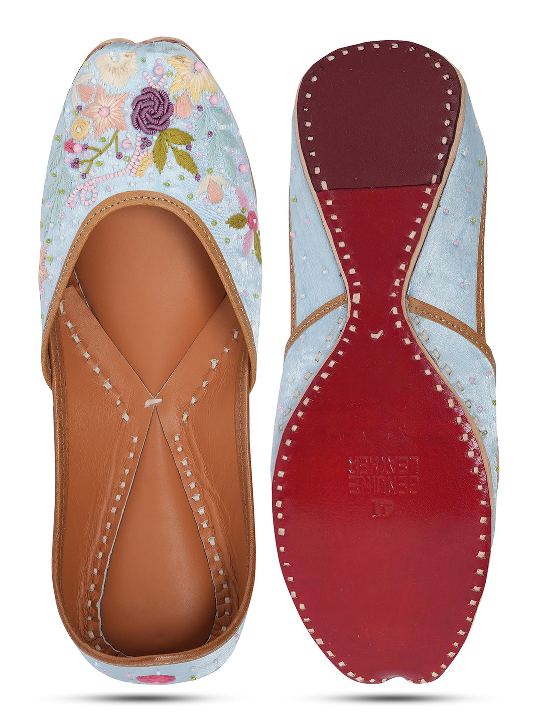 NR By Nidhi Rathi Women Embroidered Mojaris Flats