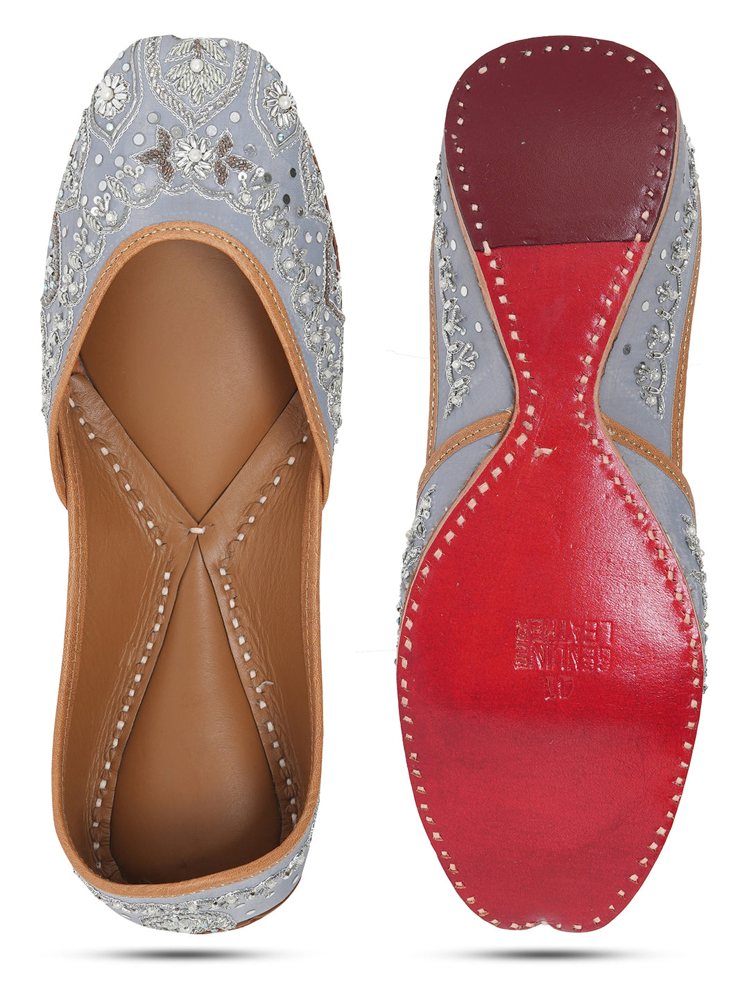 NR By Nidhi Rathi Women Embroidered Mojaris Flats