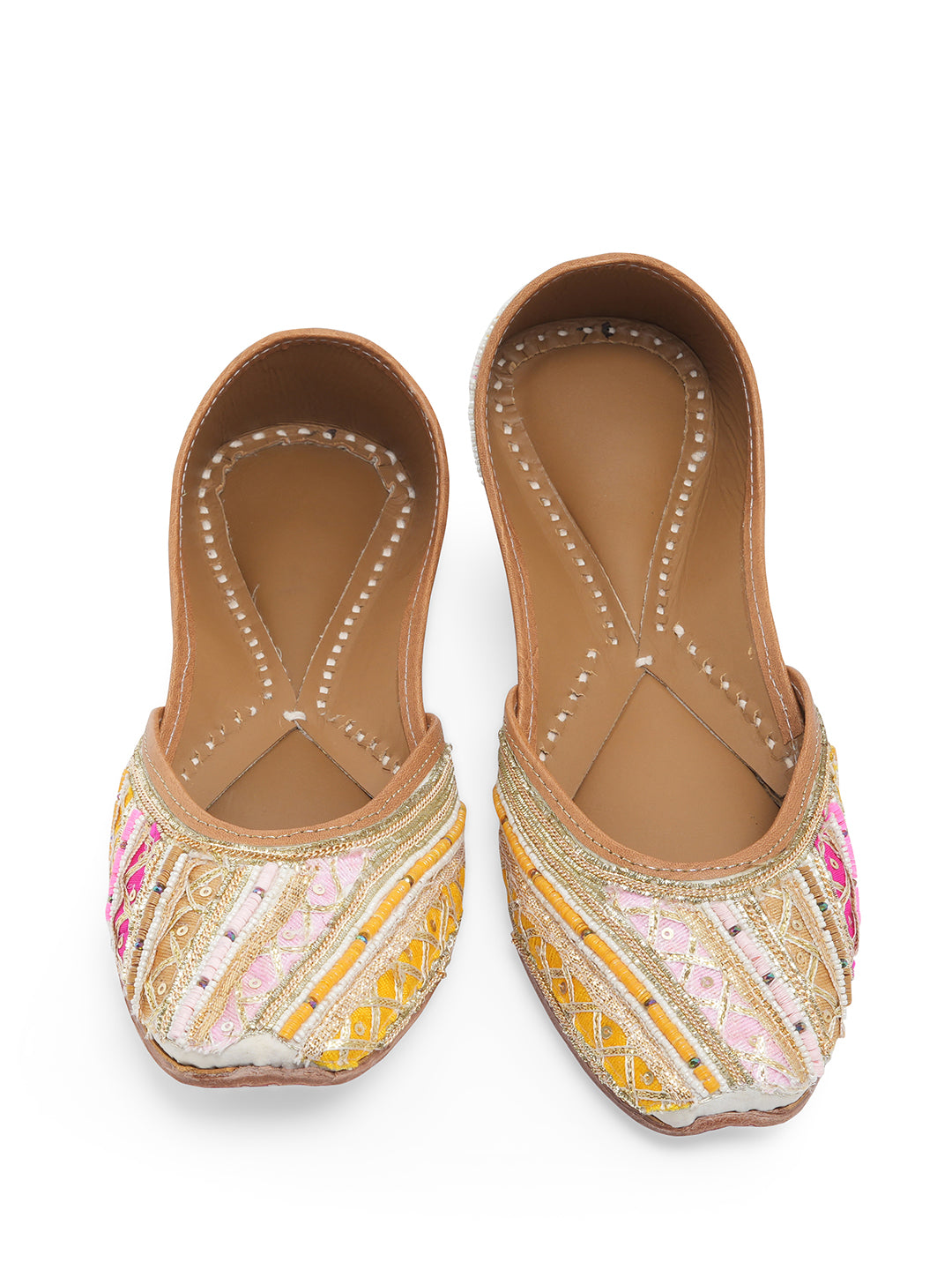 NR By Nidhi Rathi Women Embroidered Mojaris Flats