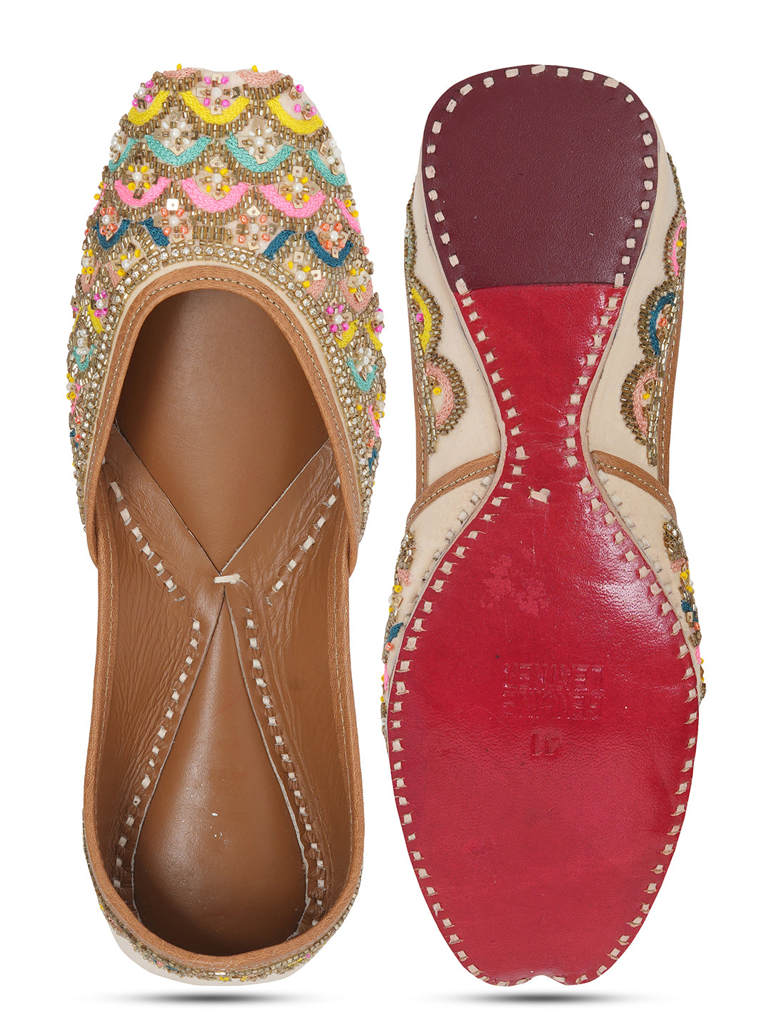 NR By Nidhi Rathi Women Embroidered Mojaris Flats