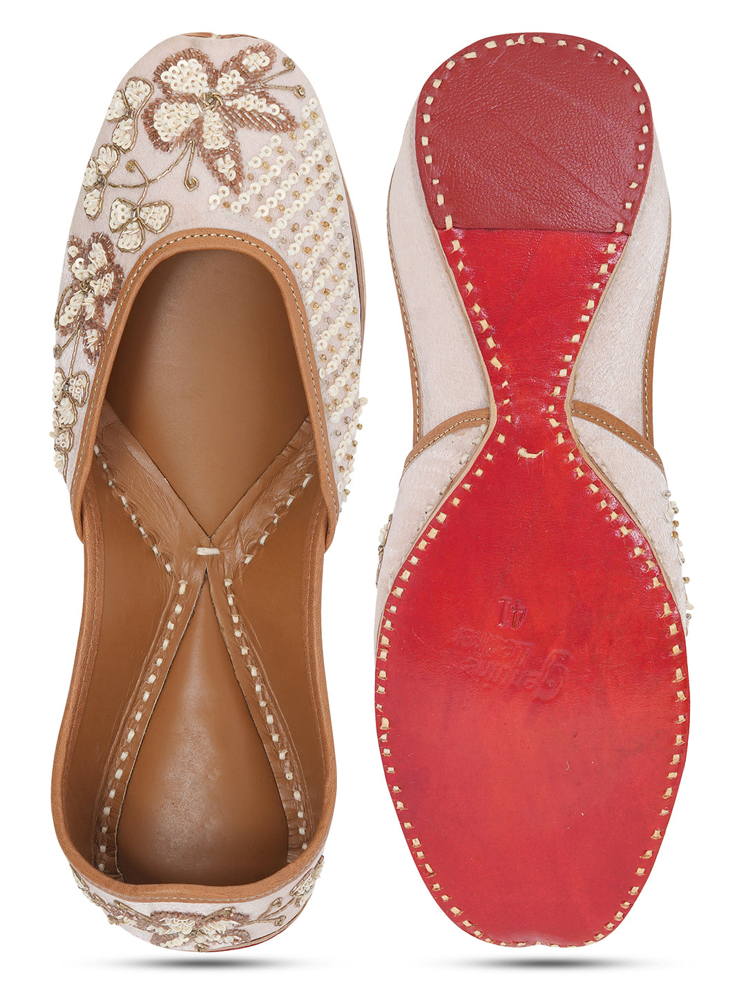 NR By Nidhi Rathi Women Embroidered Mojaris Flats