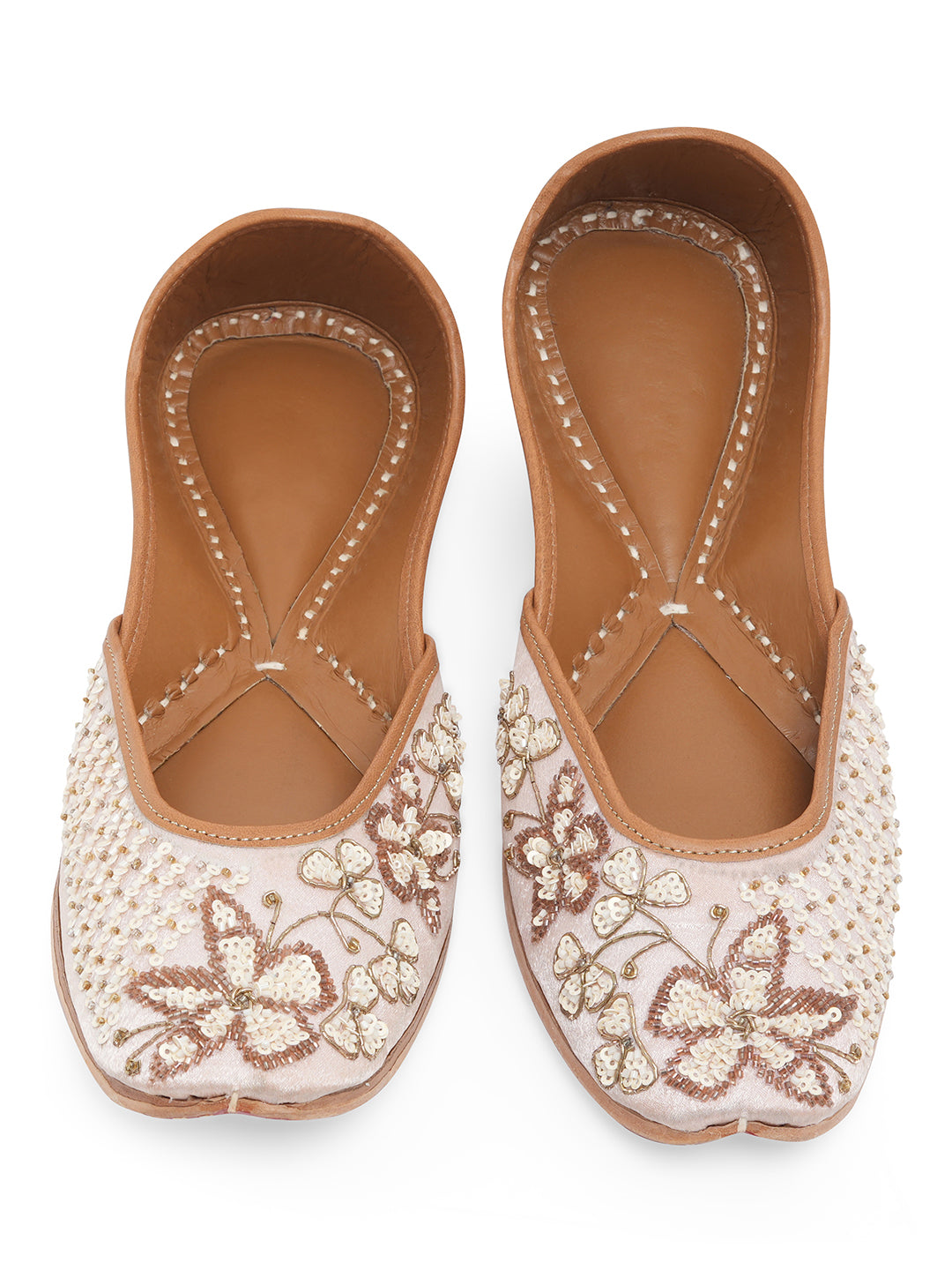 NR By Nidhi Rathi Women Embroidered Mojaris Flats