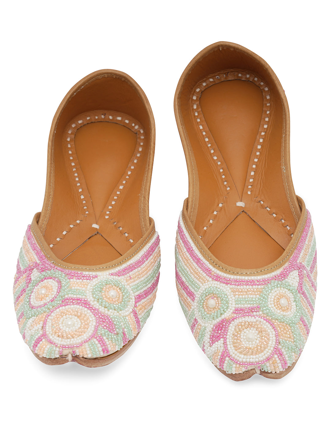 NR By Nidhi Rathi Women embroidered Mojaris Flats