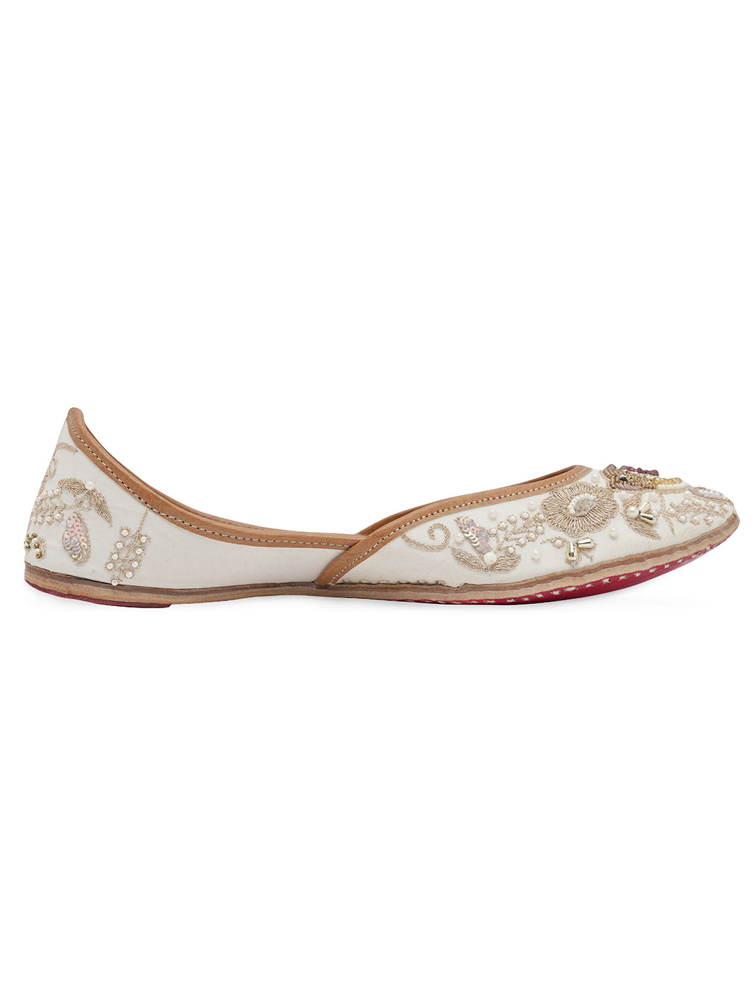 NR By Nidhi Rathi Women embroidered Mojaris Flats