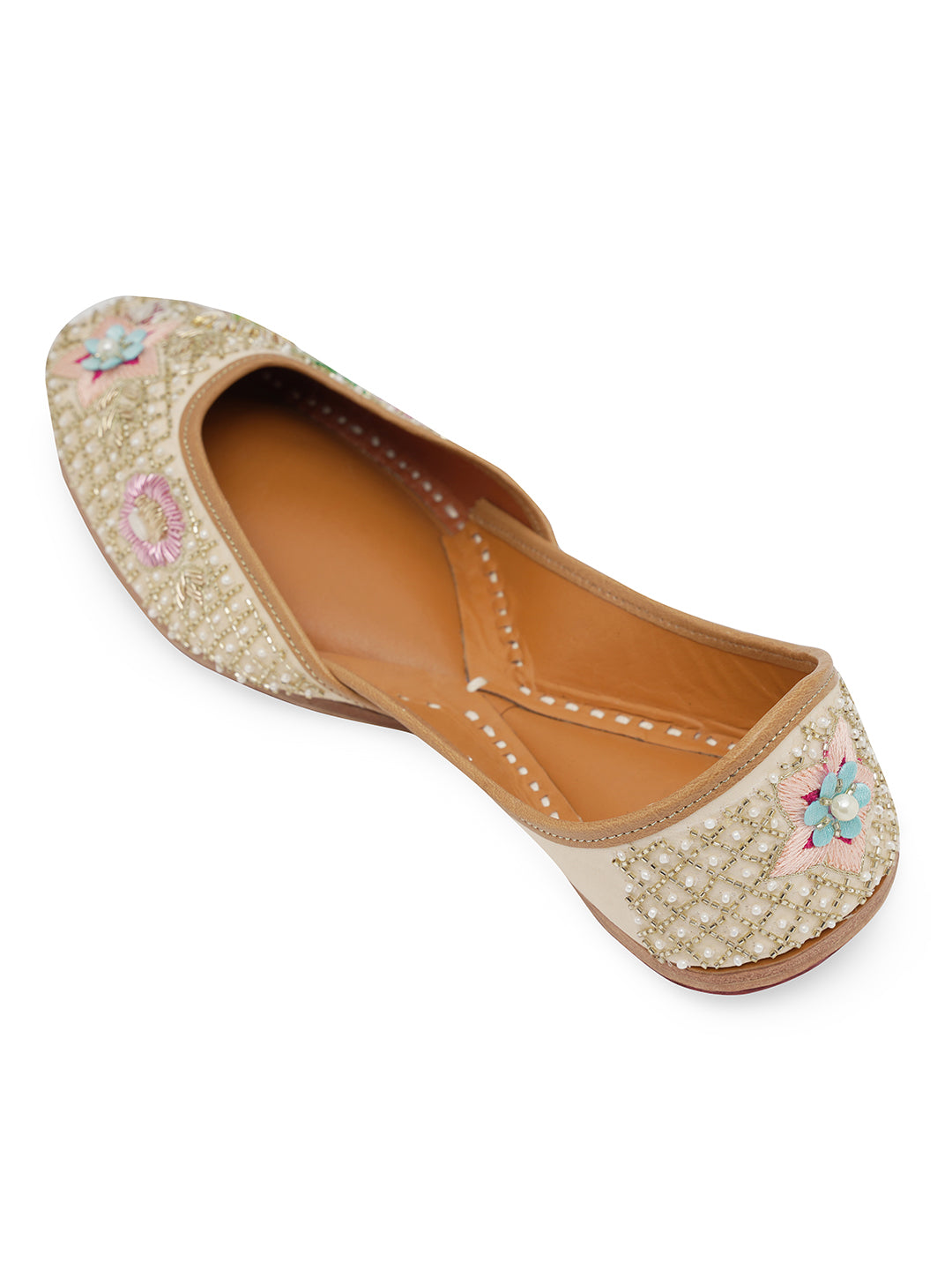 NR By Nidhi Rathi Women embroidered Mojaris Flats