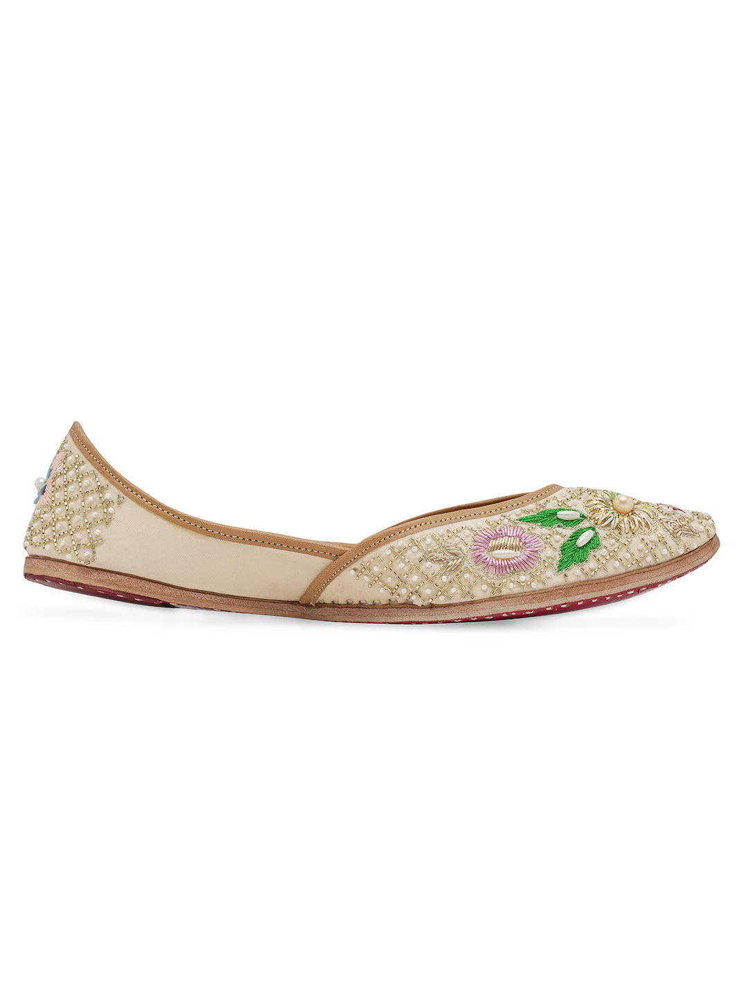 NR By Nidhi Rathi Women embroidered Mojaris Flats