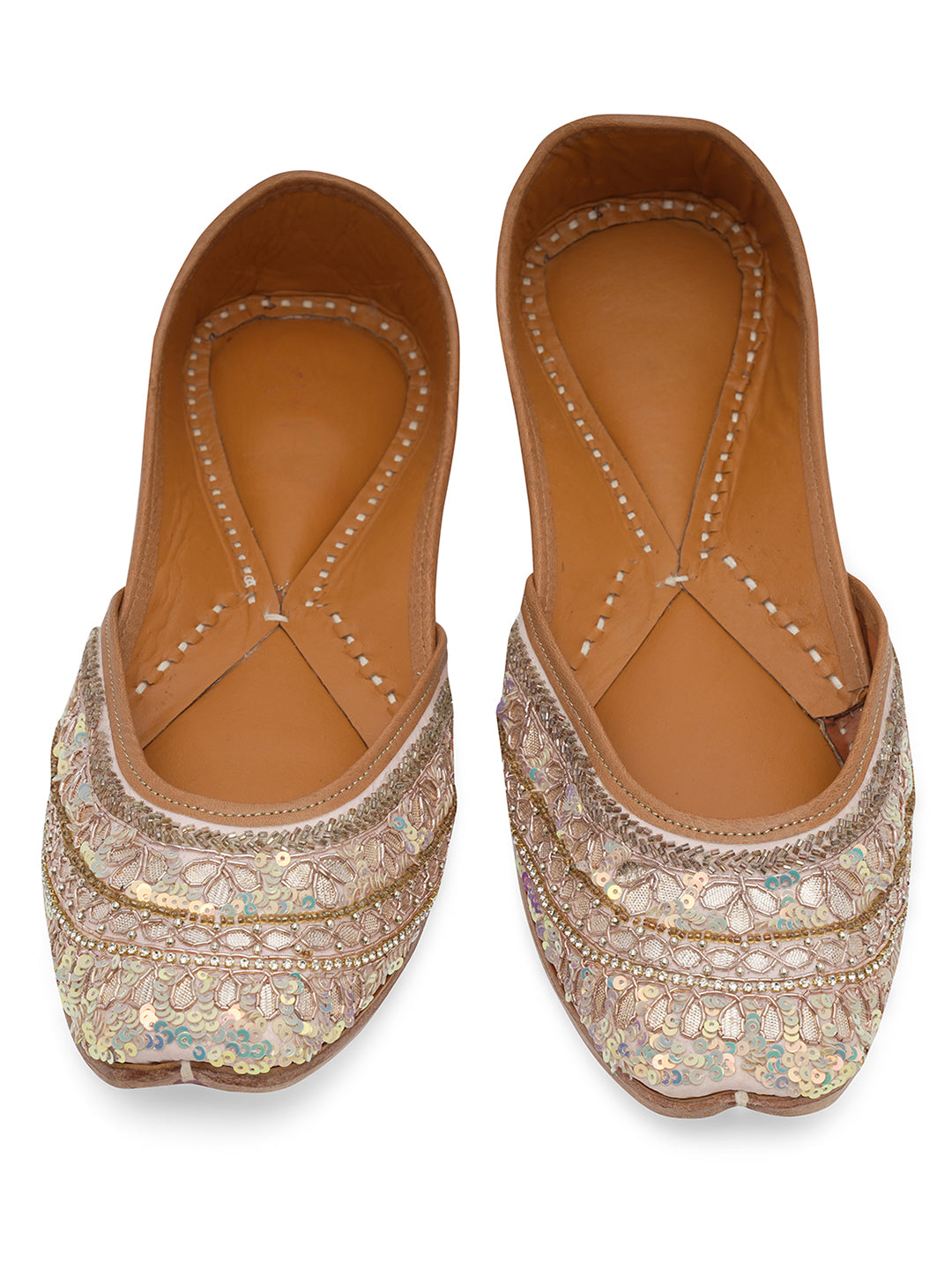 NR By Nidhi Rathi Women embroidered Mojaris Flats