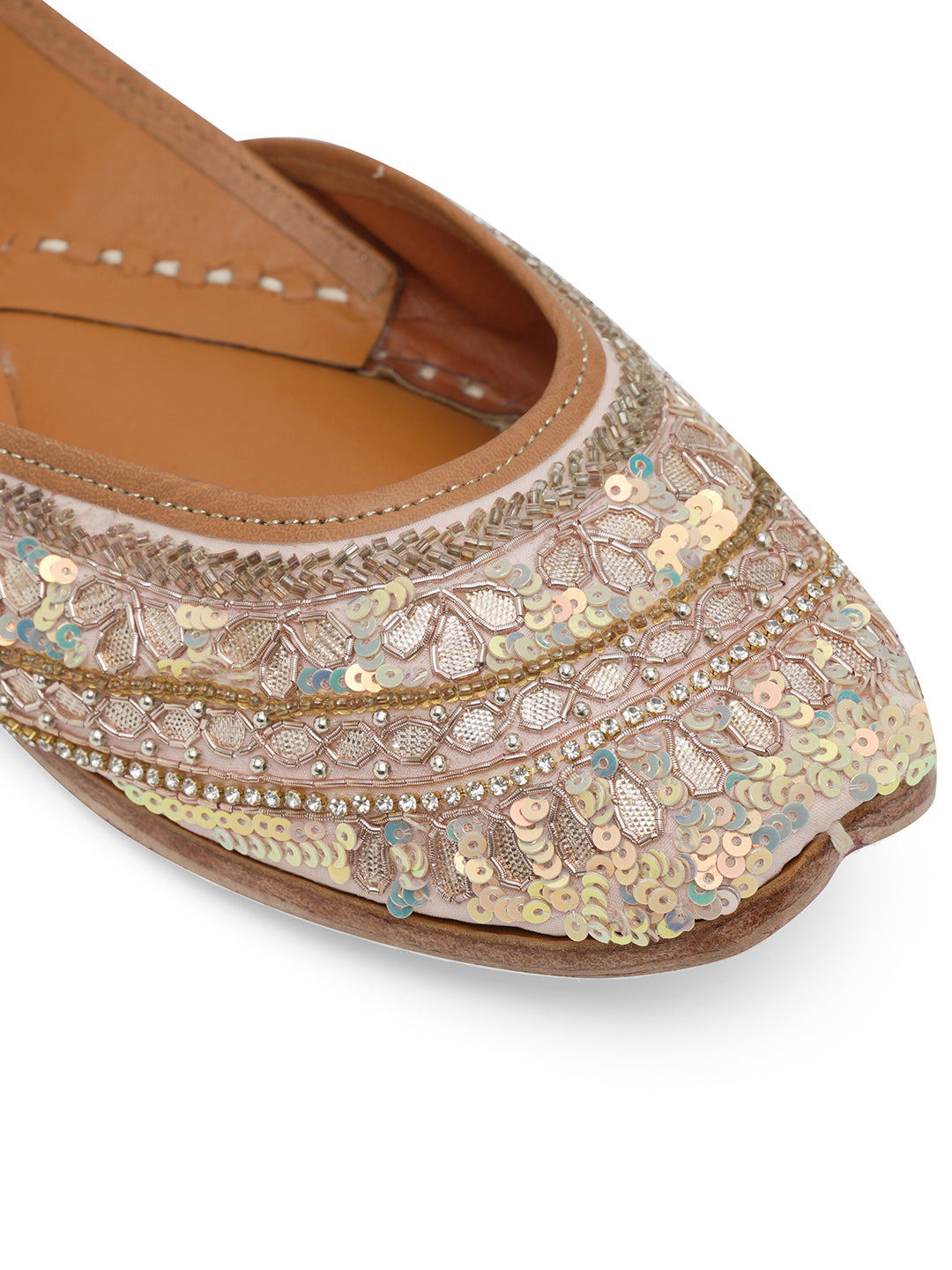 NR By Nidhi Rathi Women embroidered Mojaris Flats