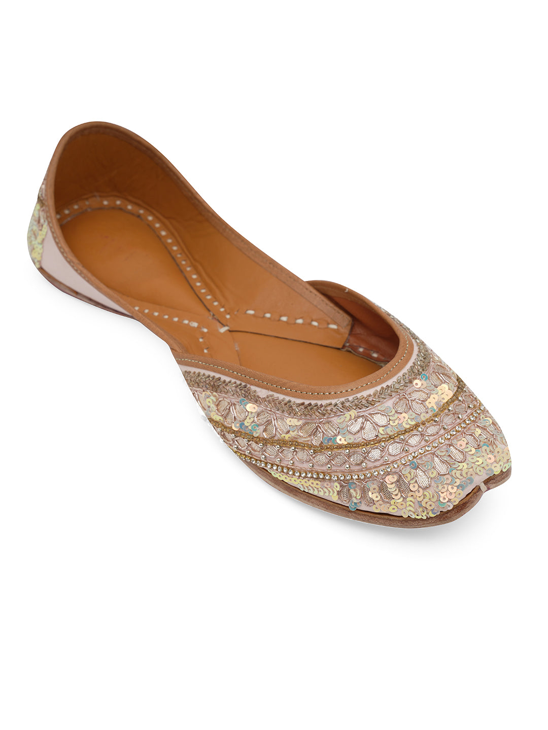 NR By Nidhi Rathi Women embroidered Mojaris Flats